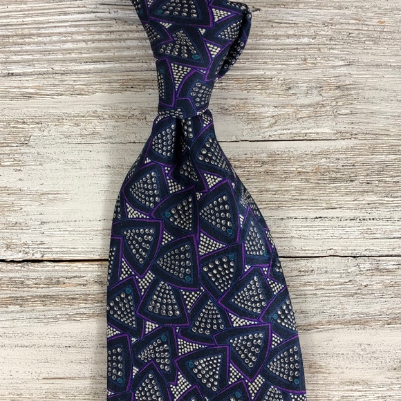 Pierre Balmain Paris Silk 64” Extra Long XL Tie - Picture 6 of 8
